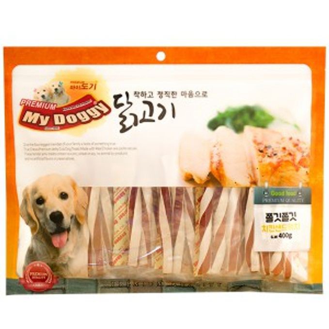 마이도기 강아지 간식 닭고기 치킨샌드위치 400g 10개