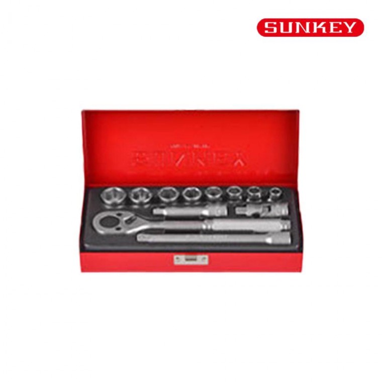 SUNKEY 렌치세트 토크렌치 육각 3 소켓 8 72T 13PCS