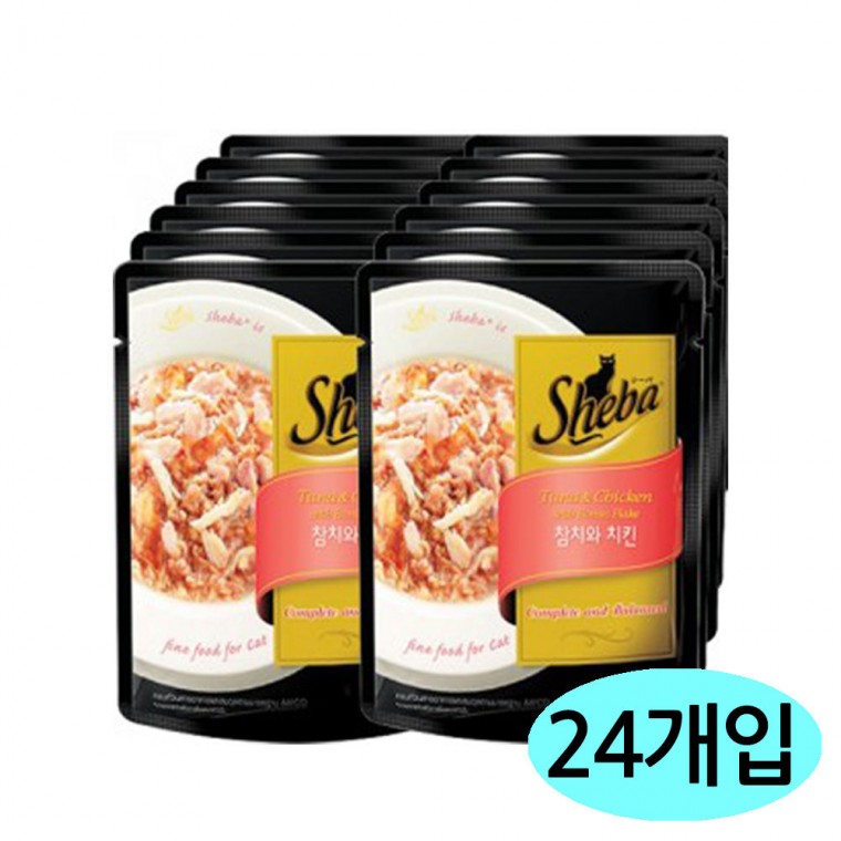 쉬바 파우치 (참치.치킨) (70g x 24개) (1박스)