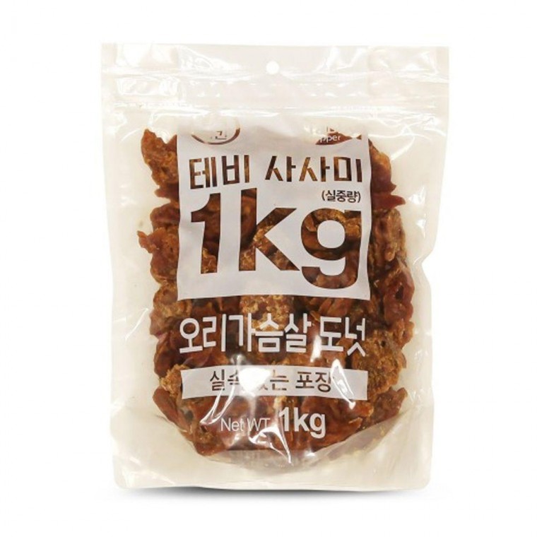 강아지간식 실속포장 생활바이블 1kg 사사미