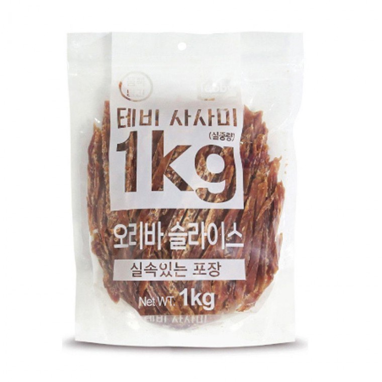 1kg 생활꽝꽝 강아지간식 사사미 실속포장