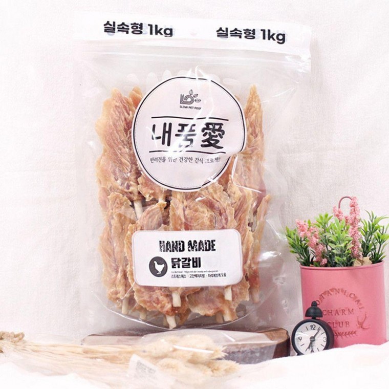 간식 실속형 닭갈비 강아지 생활바이블 1kg