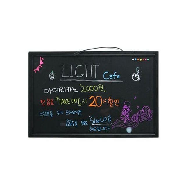 네온보드 블랙보드 칠판 보드판 40x60cm LED 형광