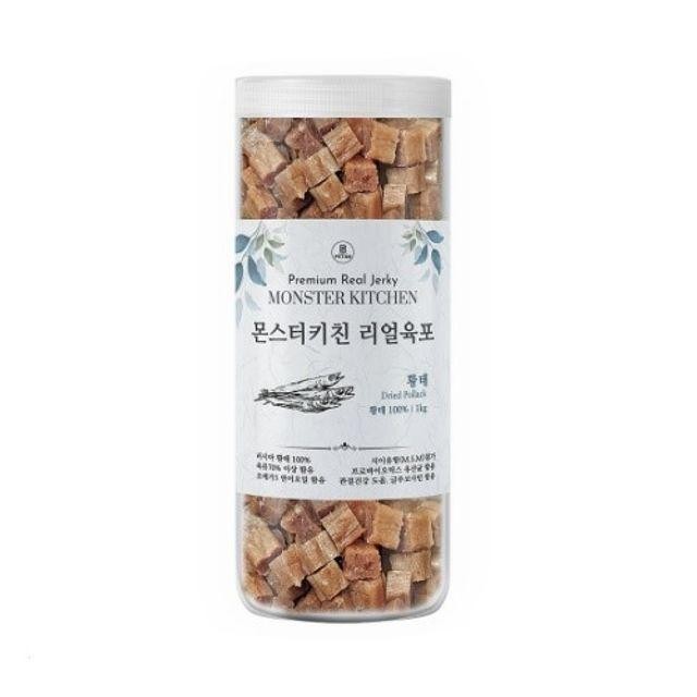 간식 애견 소프트 훈련 큐브형 황태 1kg 칭찬 육포