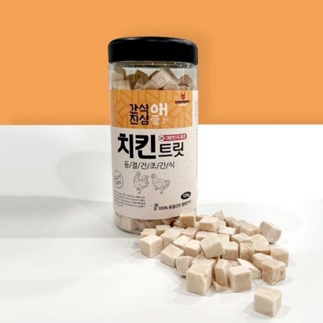 동결건조 수제간식 간식 강아지 영양 치킨트릿 100g