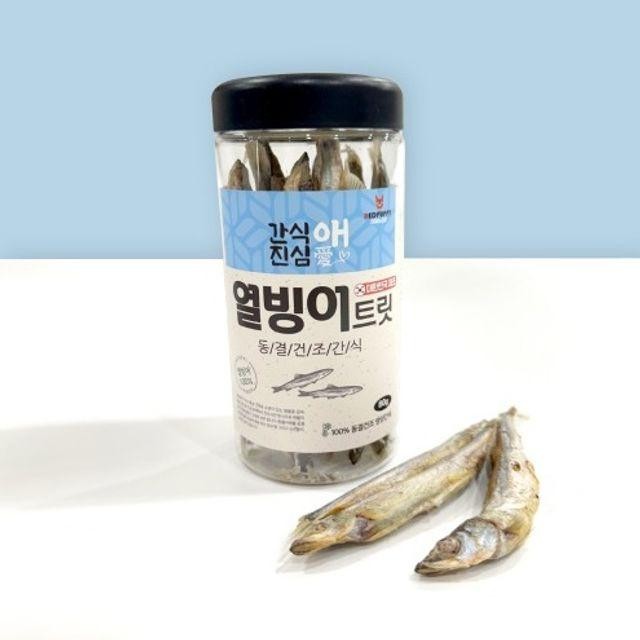 열빙어트릿 강아지 간식 동결건조 영양 수제간식 80g