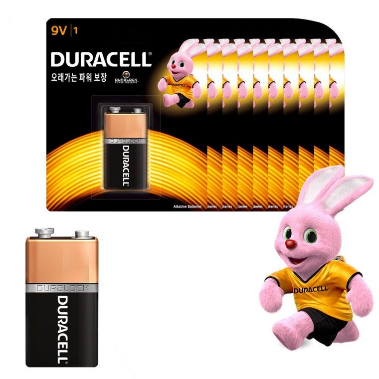 건전지 알카라인 듀라셀 DURACELL 9V