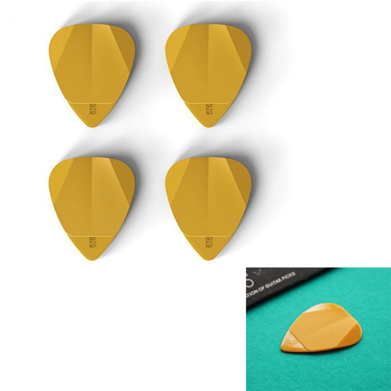 0.75mm 기타피크 HoneyYellow (4개) Iat259 일렉피크