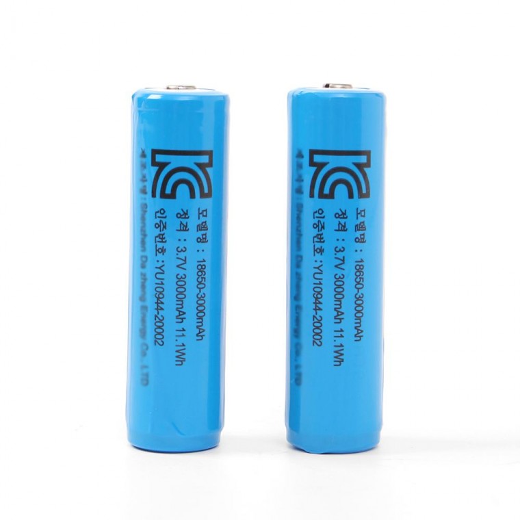 18650 배터리 3000mAh 리튬이온 충전지 2p세트(스몰캡)