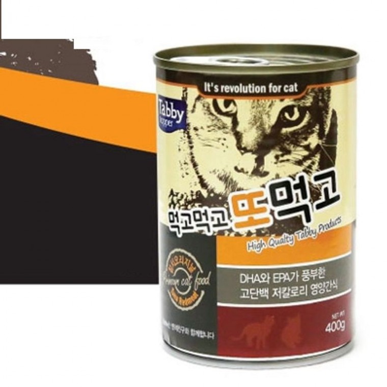 테비 고양이 간식 캔 고양이 사료 참치캔 400g 12캔