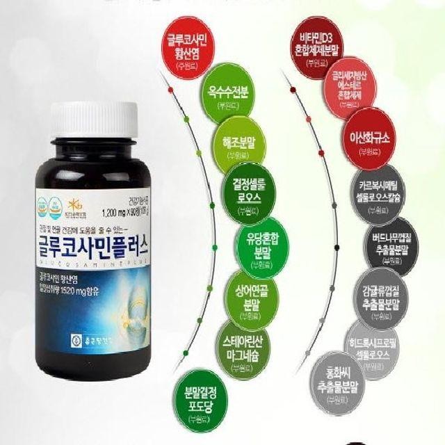 종근당건강 글루코사민 플러스 216g 1200mgx180정