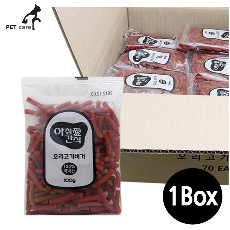 아침애간식 오리고기 버거 1박스 (100g x 160개)