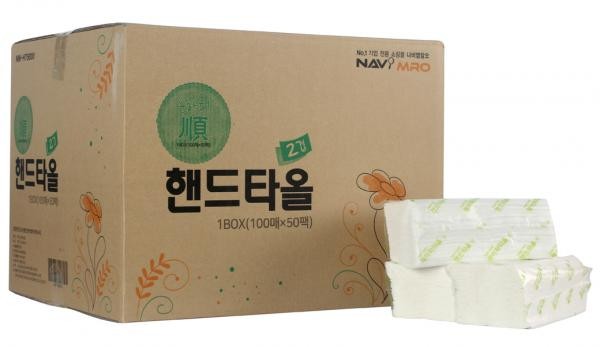 순하디순2겹핸드타올5000매-1BOX(100매x50PK)