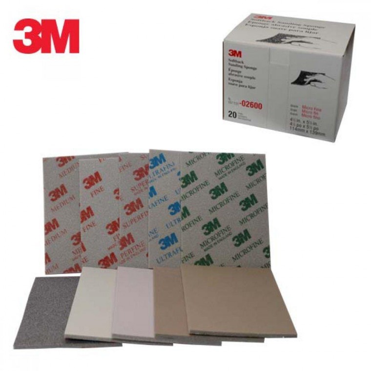 3M 샌딩 스폰지 페파 20장 2600 2601 2602 2604 2606