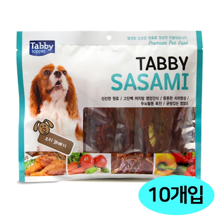 테비 사사미 오리 꽈배기 (300g x 10개)