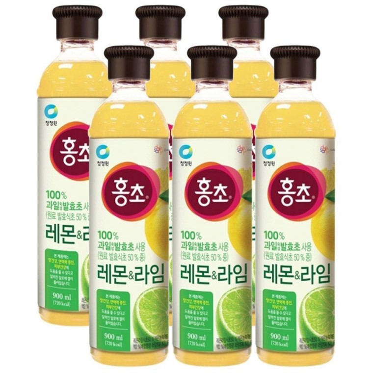 대상 청정원 홍초 레몬라임 900ml x 6ea