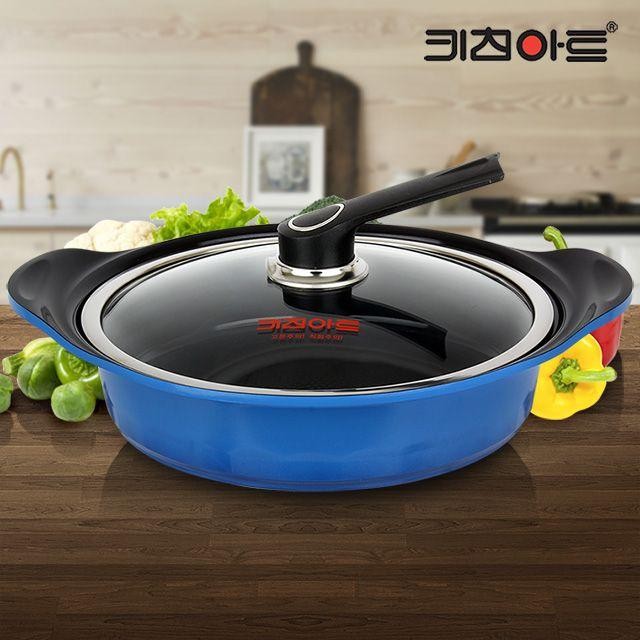 세라믹냄비 전골28 부대찌개 코팅주물 통5중 세라믹 국수 편수 찌개 미니 코팅 주물 뚜껑 전골