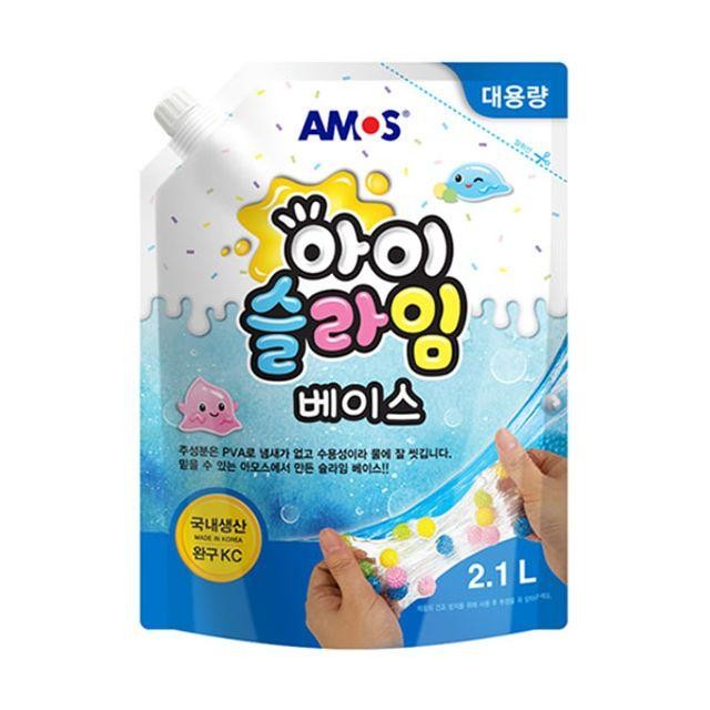 아모스 아이슬라임 베이스 대용량 액체 물풀 2100ml 초강력액체풀 고체풀 박스