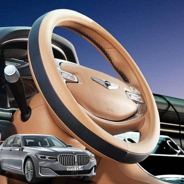 BMW 7시리즈 핸들커버 투톤 순정형 색상 소프트 핸들 카바 커버 순정 품 스티어링휠 열선 겨울