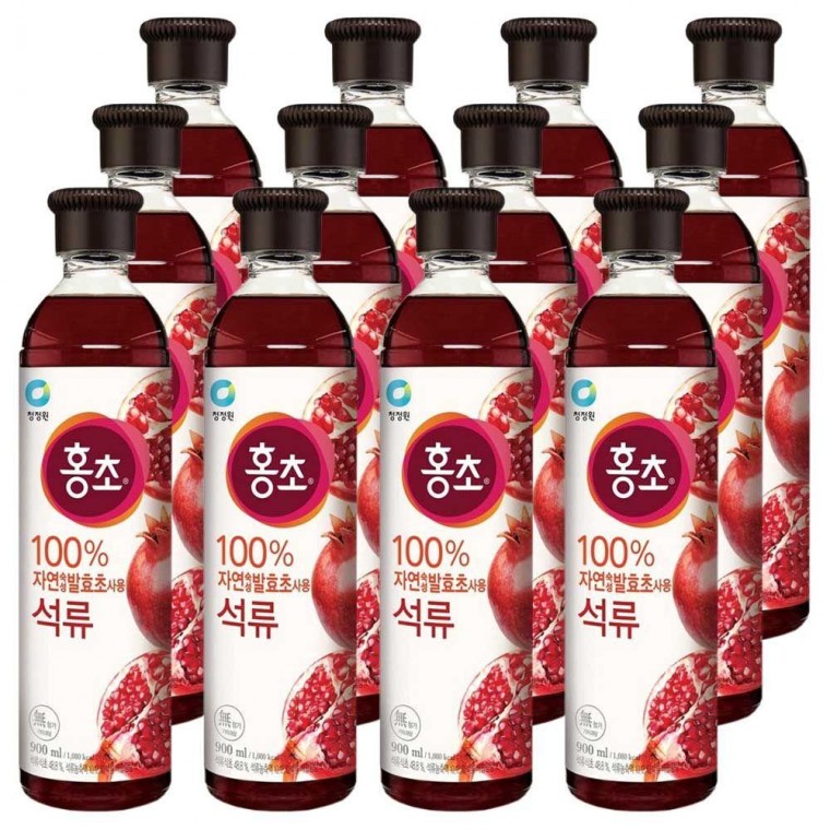 대상 청정원 홍초 석류 900ML x 12개