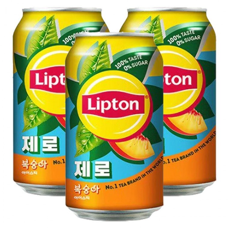 립톤 아이스티 제로슈가 복숭아 355ml x 48can