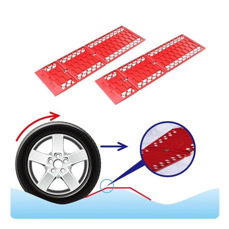 차량용 비상 탈출 패드 2p 야외 산악 타이어 눈길 2개입 구난 진흙 모래길 비상용