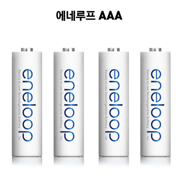 에네루프 충전식 건전지 AAA 4알 800mAh (BK4MCCE-4BK)