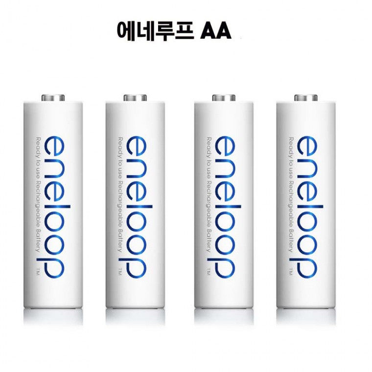 에네루프 충전식 건전지 AA 4알 2000mAh (BK3MCCE-4BK)