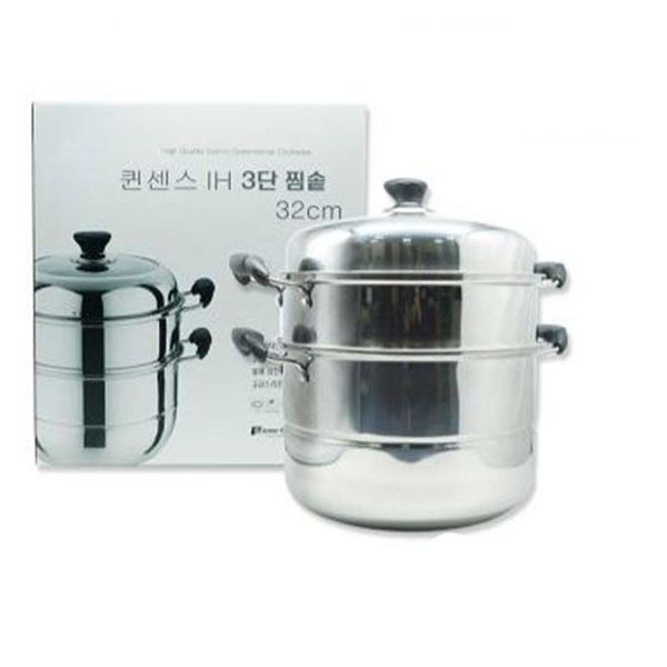 퀸센스 인덕션 찜솥 찜냄비 찜통 떡시루 찜기 32cm