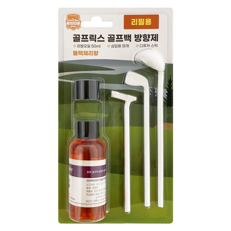 골프백 골프릭스 방향제 차량디퓨저 실내 리필용50ml 피규어방향제 남자친구선물 고급방향제 고급차량용방