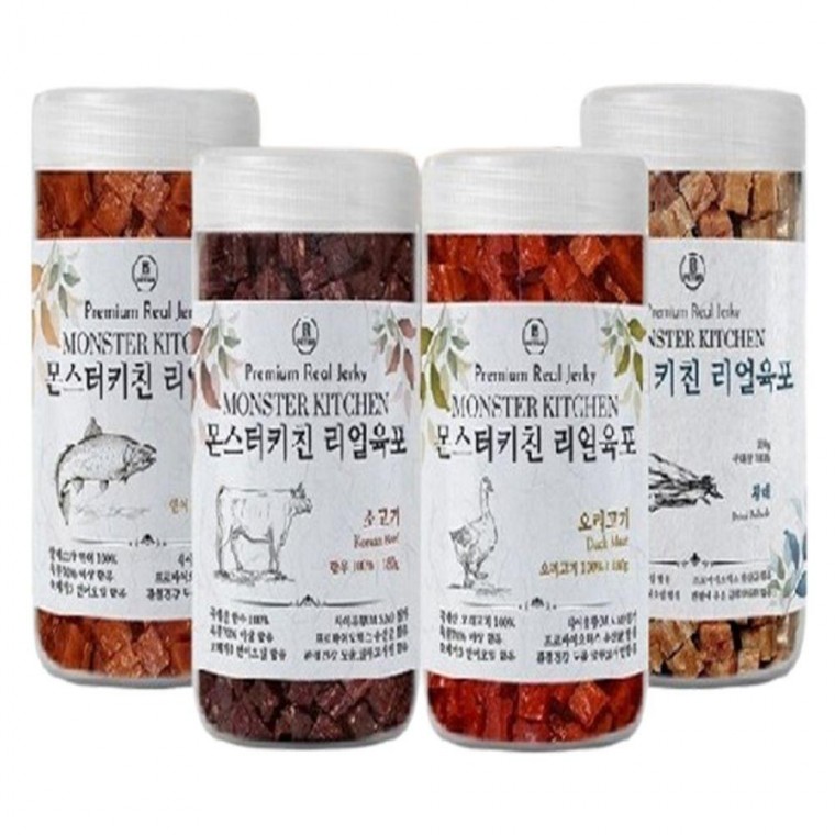 강아지 큐브 육포 1kg 1P 애견 부드러운 훈련 트릿