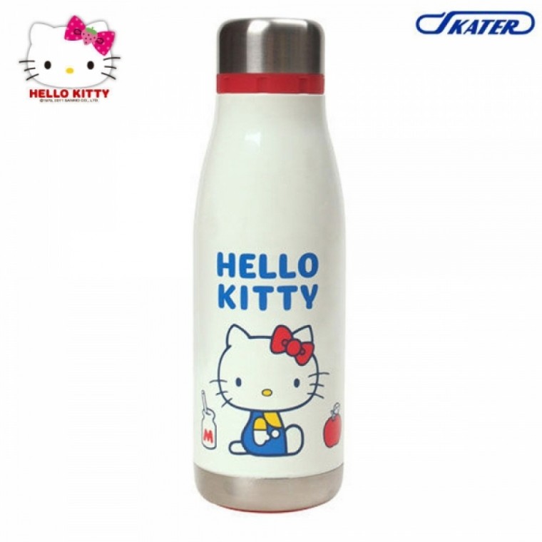 스케이터 캐릭터 스테인레스 물통 400ml (헬로키티 레트로 스타일리시)