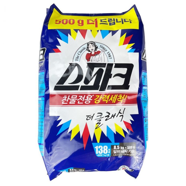 리필 분말세제 스파크 O 일반용세탁기용 8.5kg+500g 액체세제 가루세제 스파크 세제 분말세제