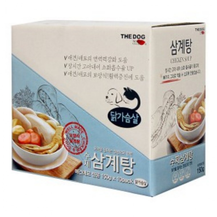 더독 수제간식 삼계탕 150g 1Box 10개입