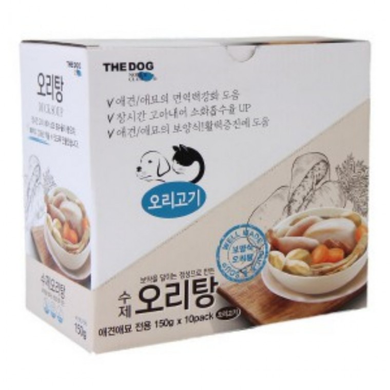 더독 수제간식 오리탕 150g 1Box 10개입