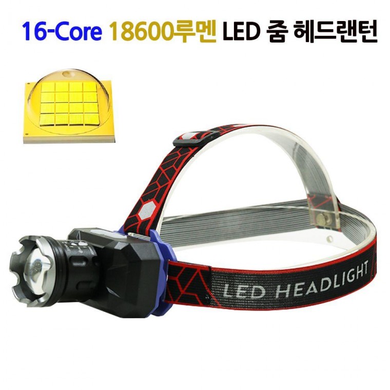 XHP160 LED 충전식 줌 해루질 헤드램프 랜턴 헤드랜턴