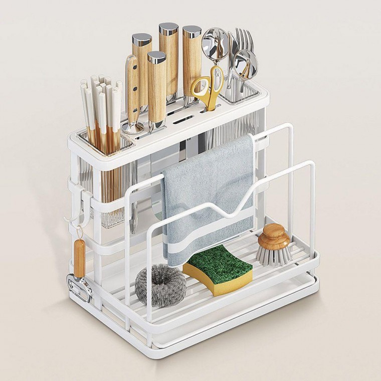 싱크대 주방 칼꽂이 수저통 도먀 보관함