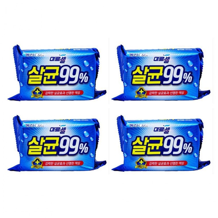 99% 살균 세탁비누 크리오 230g 마르셀 4입x8개