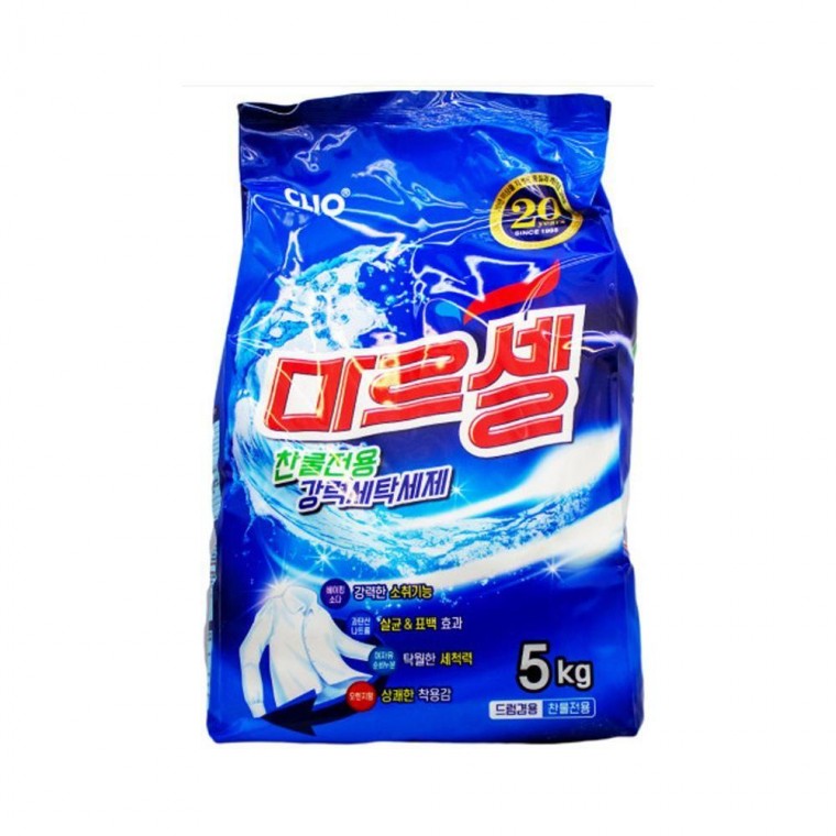 크리오 5kg 찬물겸용 마르셀 가루세제 3세트