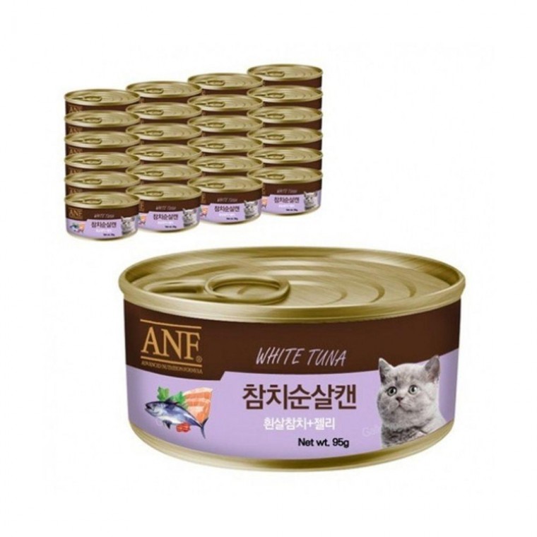 간식 고양이 95g 습식 참치 ANF 24개 통조림 순살