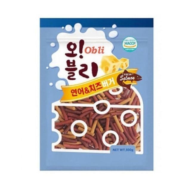 (80개입) 100g 치즈버거 오블리 연어