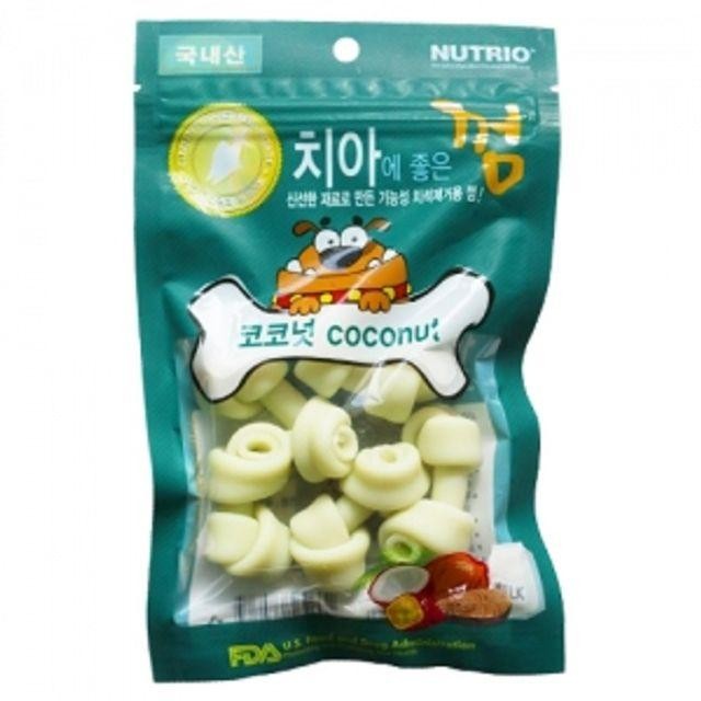 10개 애견껌 개껌 80g 치아에좋은 애견간식 넛껌