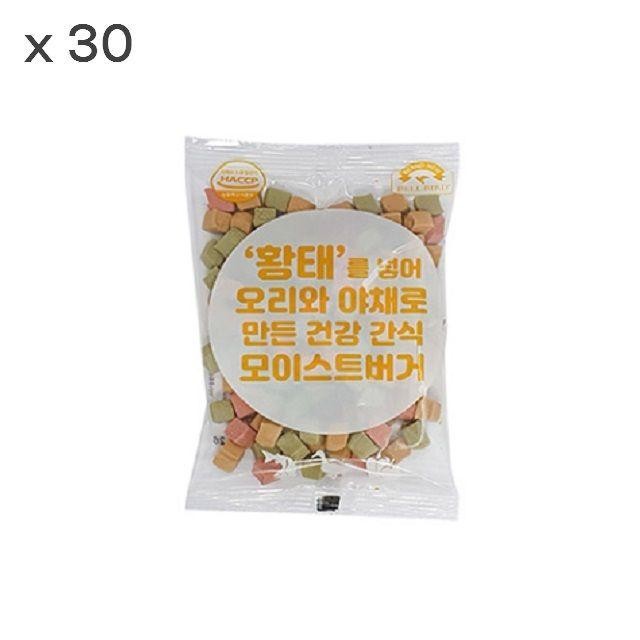 황태오리버거 애견간식 영양간식 30개입 1박스 100g