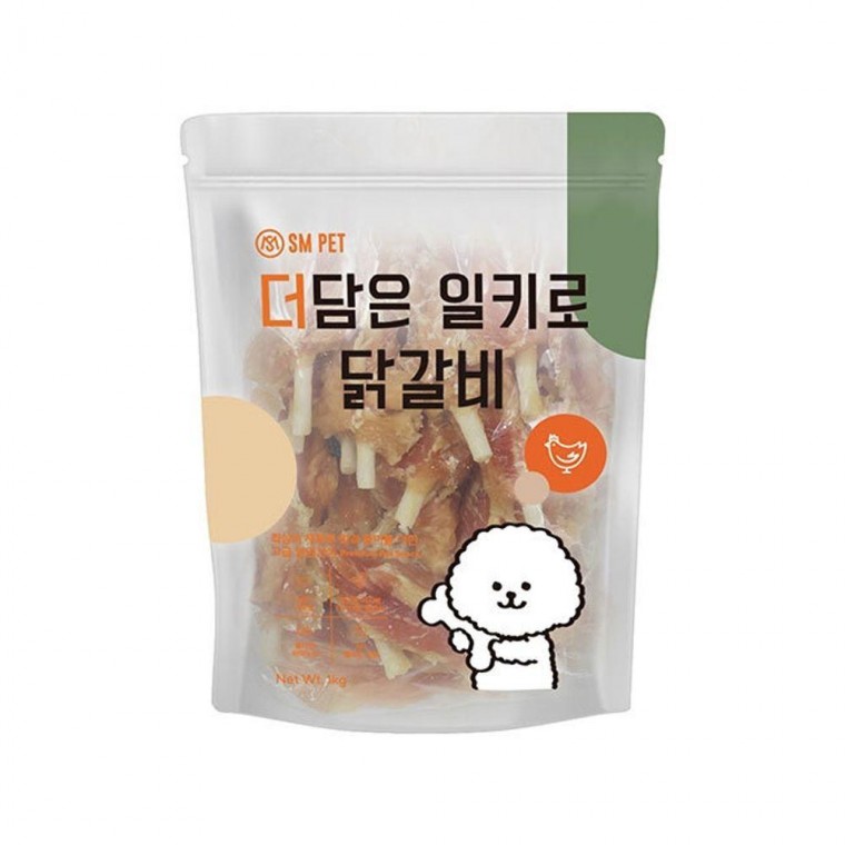 간식 1kg 반려견 닭갈비 치석제거 1P 수제 강아지