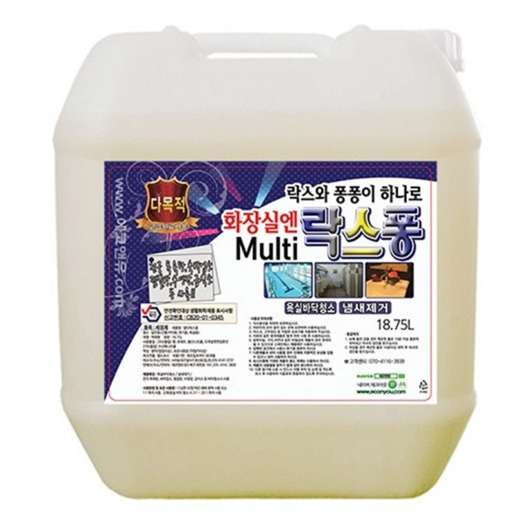 화장실청소 VEN 멀티 락스퐁18.75L 욕실