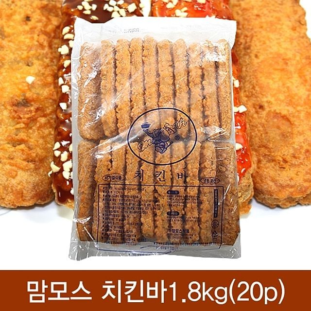 맘모스 치킨바1.8kg(20p) 2개