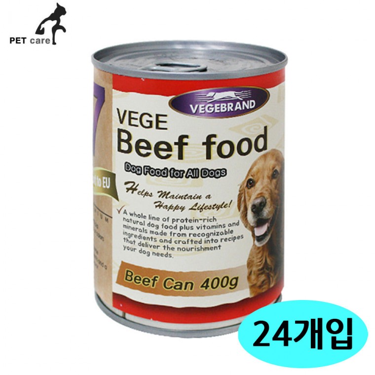 베게7 소고기캔 400g (24개입) (1박스)