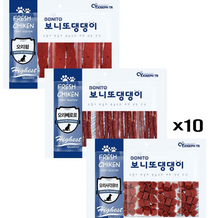 영양 댕댕이 300g 칭찬 x10오리고기 간식 육포