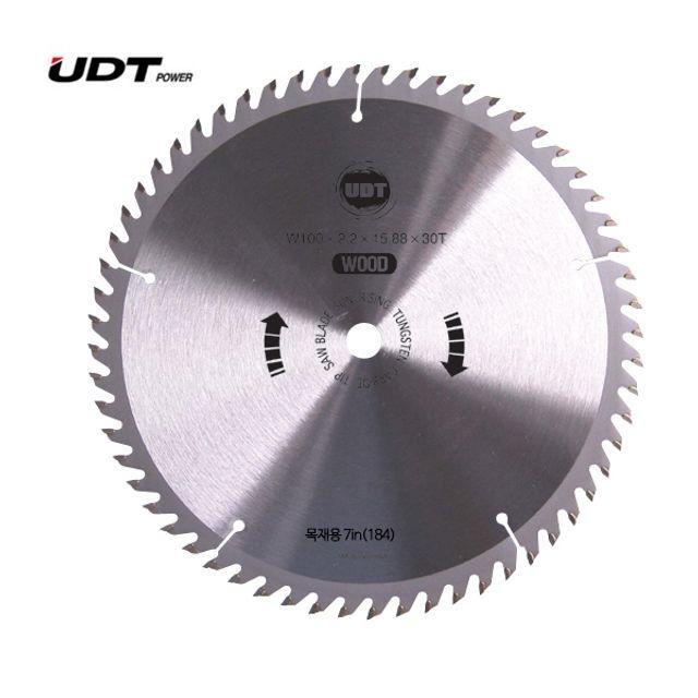 팁쏘 UDT 목공용 R184 7inx60Tx2.5T 원형톱날