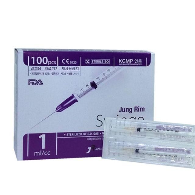 30Gx13mm 100개입x2개 1ml 정림 바늘 일회용주사기